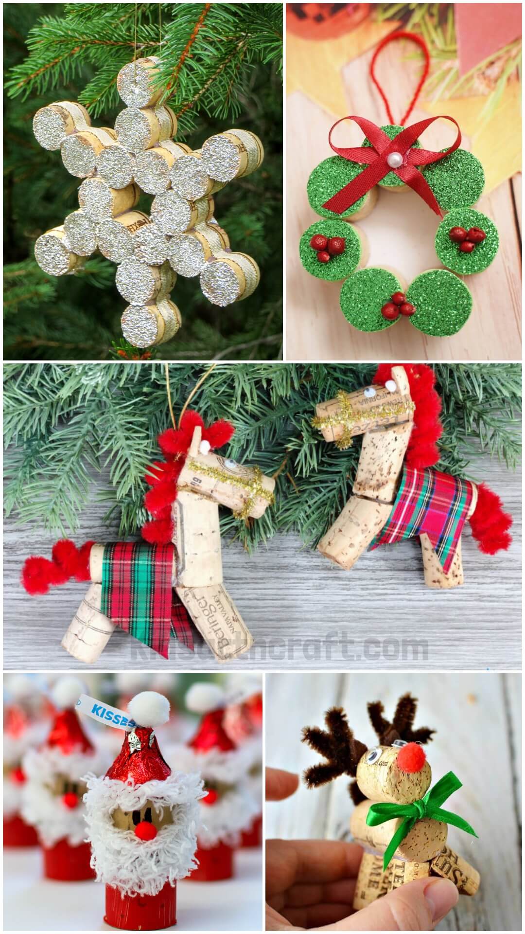 Cork crafts for Christmas