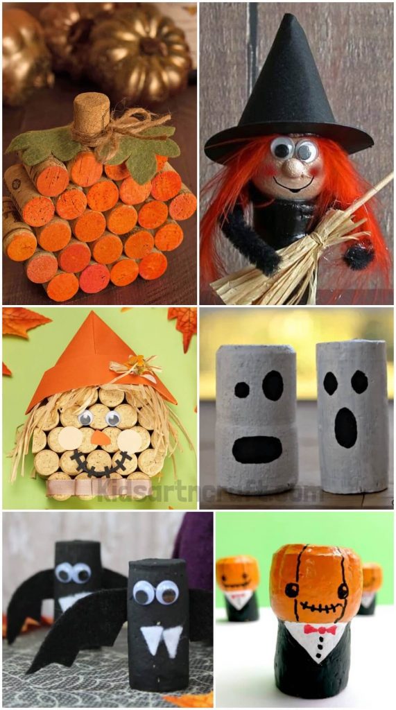 Cork Crafts For Halloween Decorations Kids Art & Craft