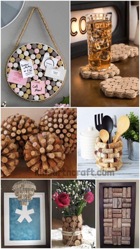 Cork Craft Ideas For Home Decoration Kids Art & Craft