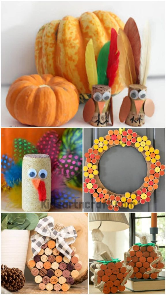 Cork Crafts For Thanksgiving To Make At Home Kids Art & Craft