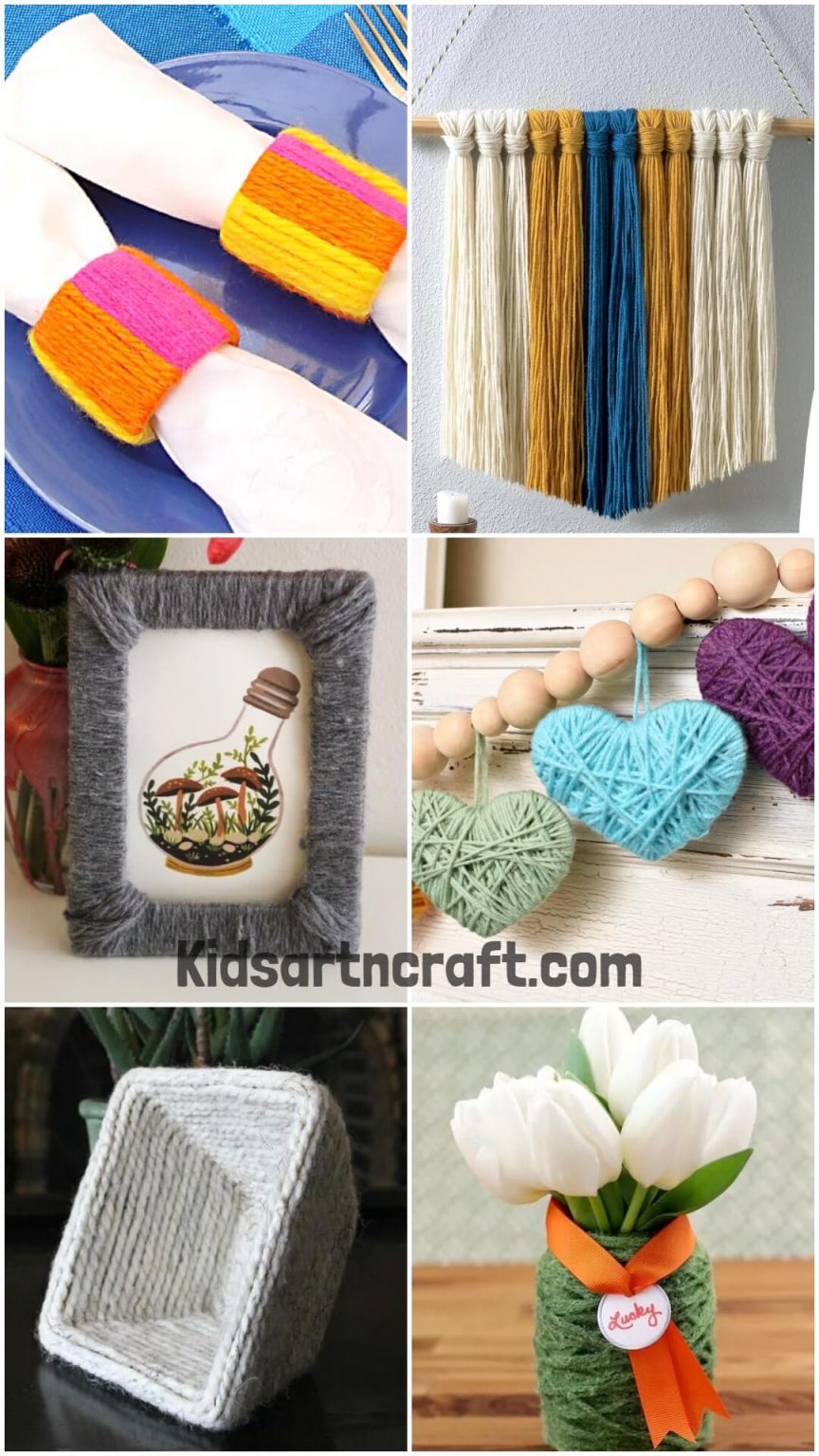Crafts To Make With Yarn Without Knitting Kids Art & Craft