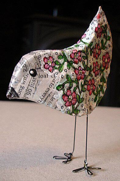 Creative And Easy Paper Mache Bird Craft Idea For Kids Paper Mache Bird Craft Ideas
