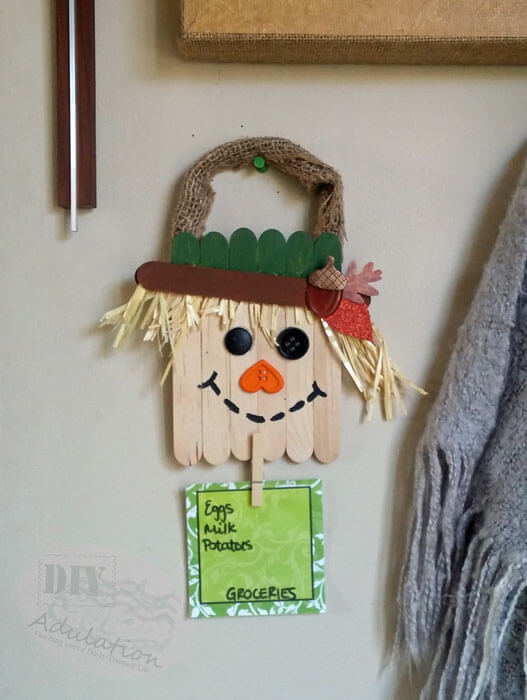 Creative And Fun Scarecrow Note Holder Craft