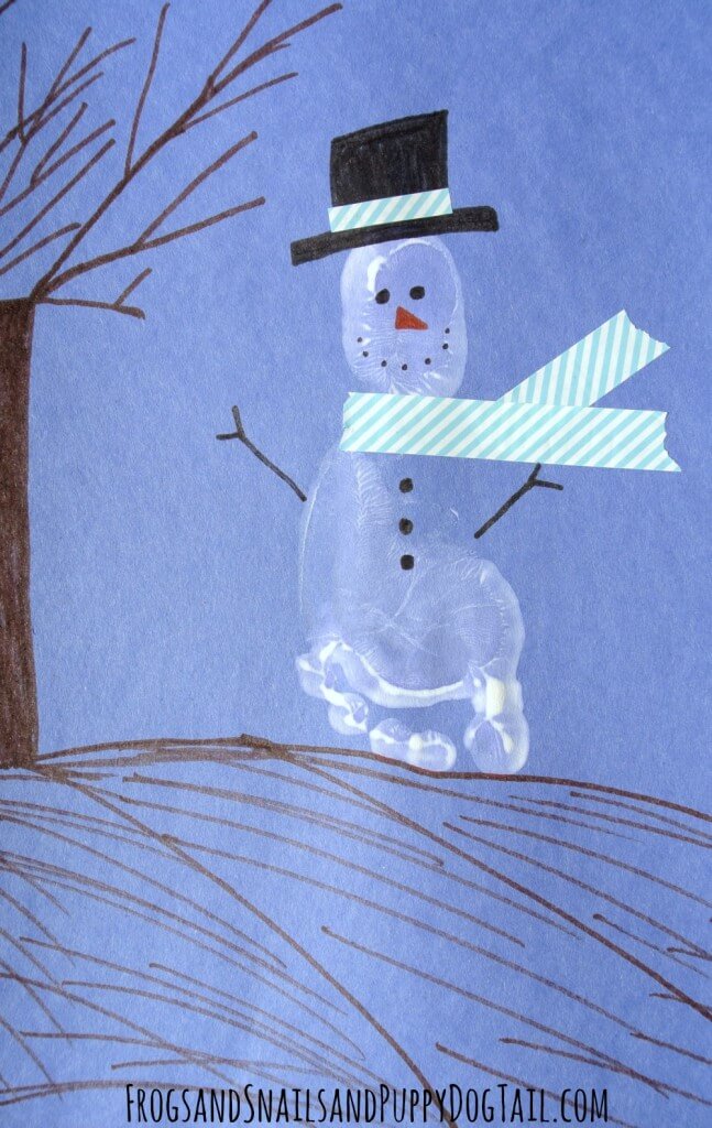 Creative & Fun Snowman Footprint Craft