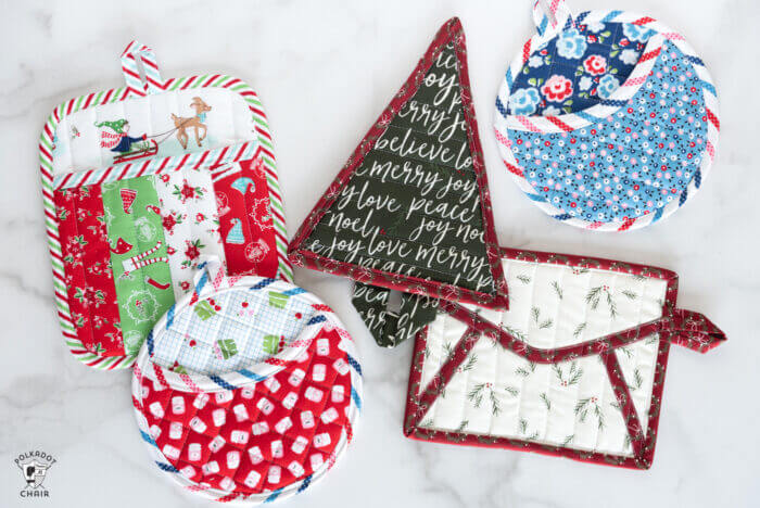 Creative Christmas Potholder Sewing Pattern Craft For Kitchen