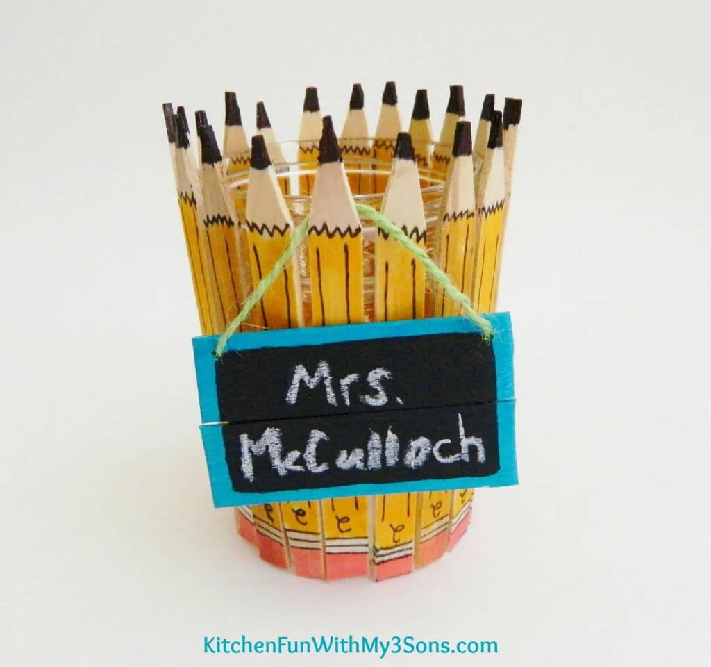 Creative Pencil Holder Craft For Teacher's Day