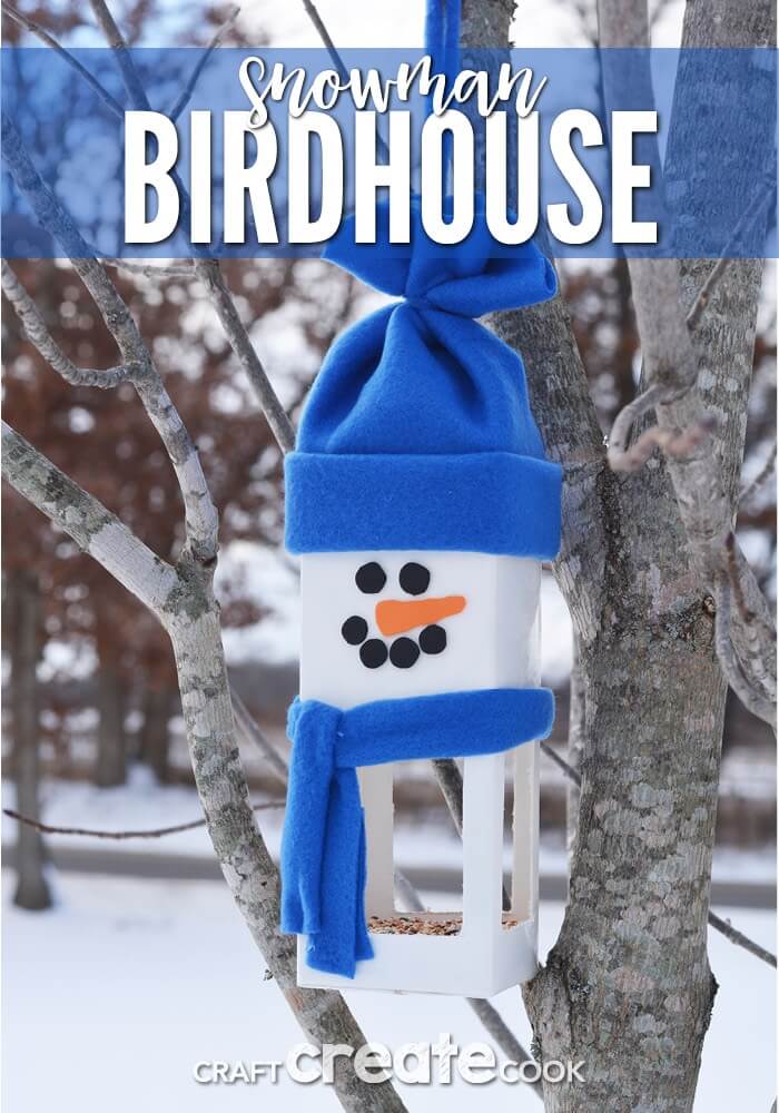 Creative Snowman Birdhouse Craft Idea For Kids Simple Snowman Crafts For Kids