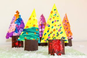 Creative Winter Woodland Tree Craft Idea Using Paper
