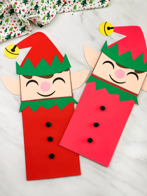 Cute & Fun Elf Puppet Craft Using Paper