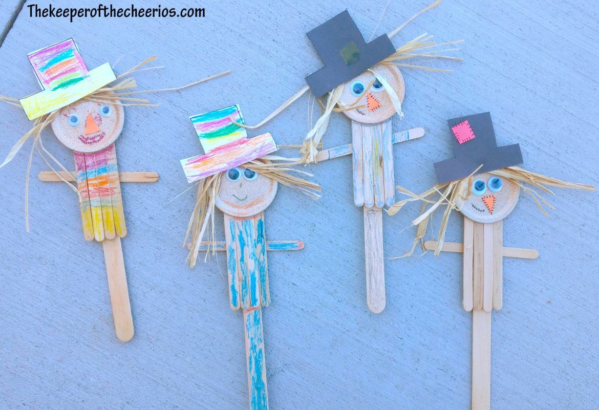 Cute Little Scarecrow Craft Puppet Craft For Kids