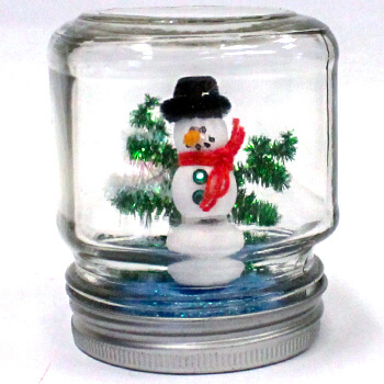 Cutest Snowman Mason Jar Snow Globe For Decoration