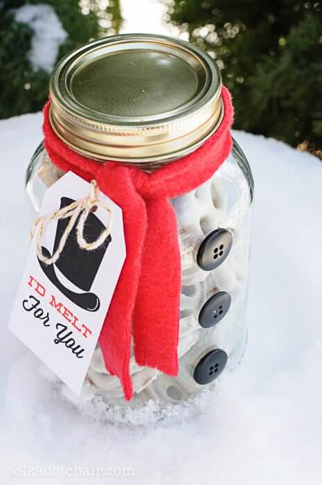 Decorative Snowman Mason Jar Craft Idea For Holidays DIY Mason Jar Craft Ideas For Christmas