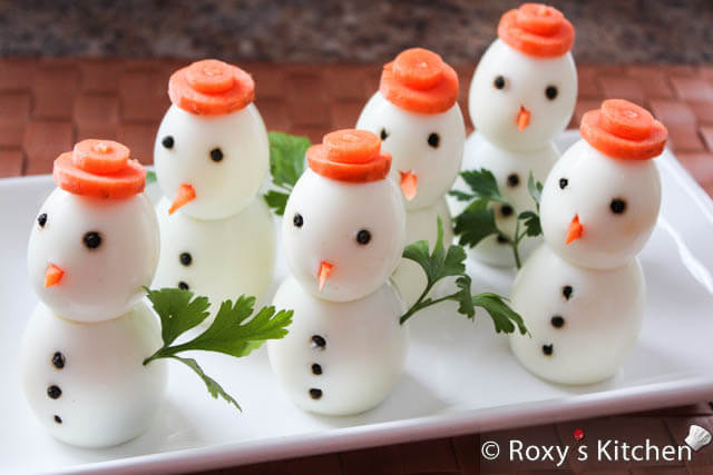 Delightful Egg Snowmen Recipe Idea For Holiday Easy Snowman Craft Ideas For Adults