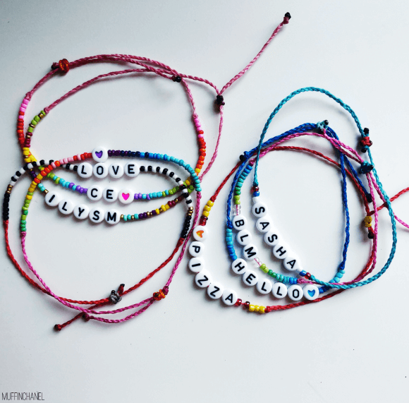 DIY Alphabet Beads Bracelet Craft Tutorial