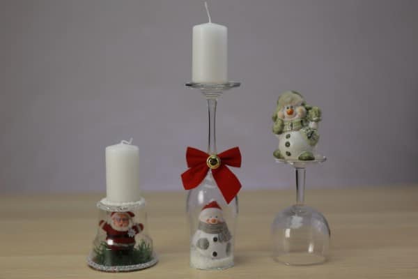 DIY Candle Holders Craft Idea For Christmas Festival