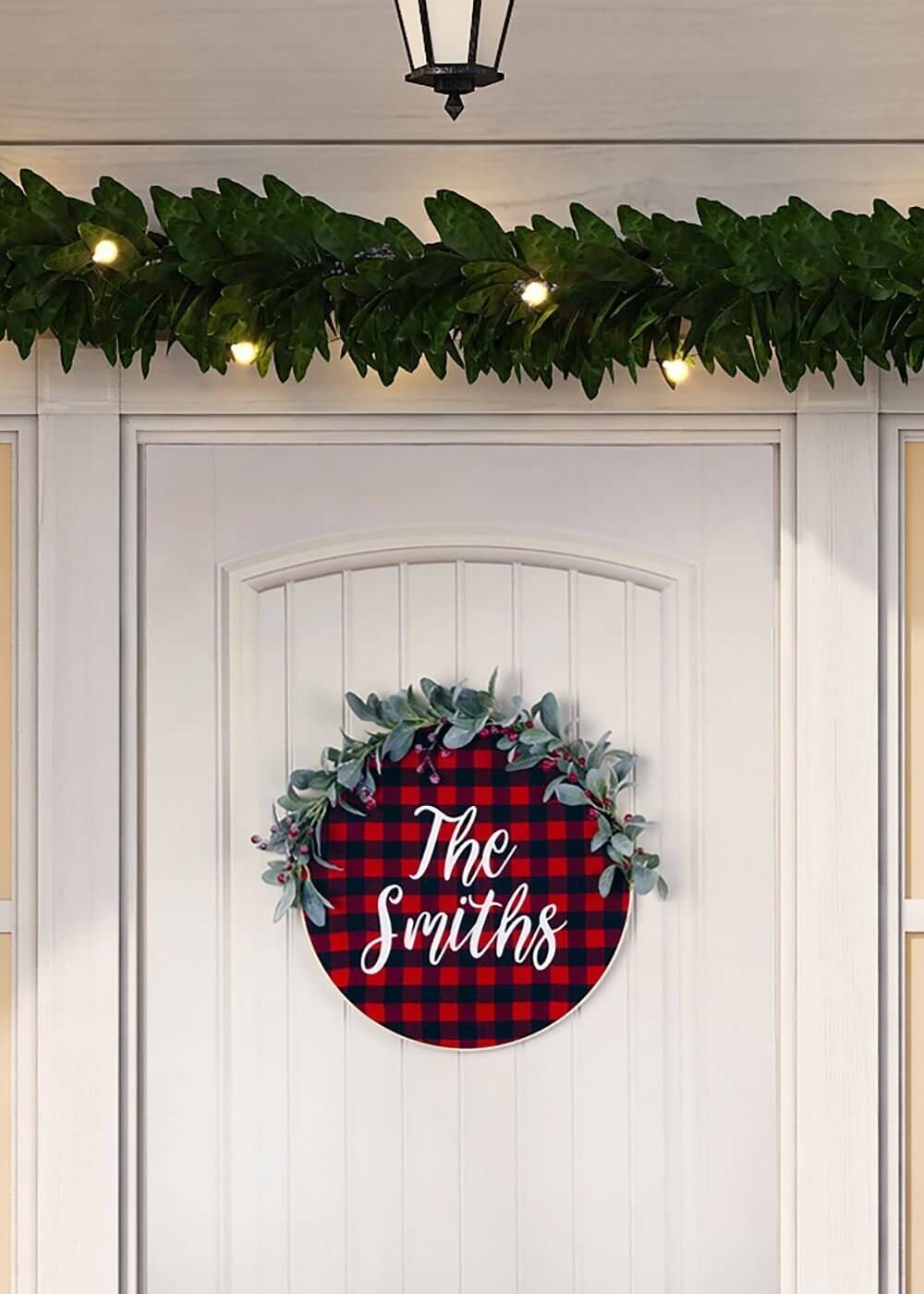 DIY Christmas Door Decor Wreath Craft For Home Low Budget Party Decoration Ideas For Christmas