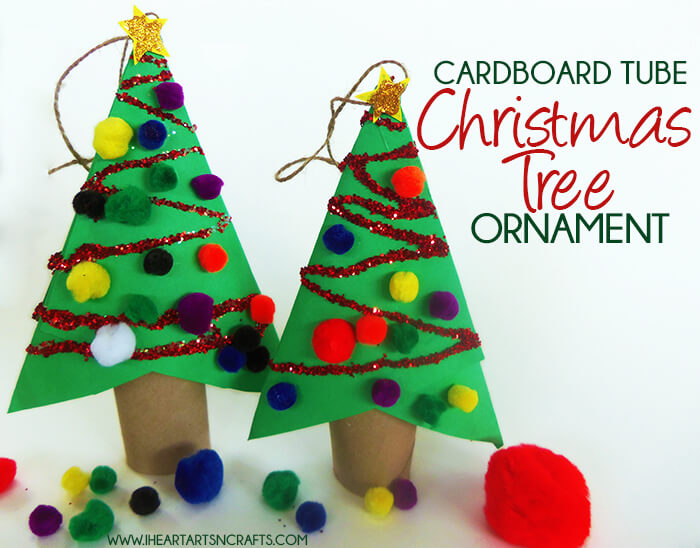 DIY Christmas Tree Craft Using Cardboard