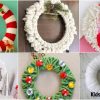 DIY Christmas Yarn Wreath