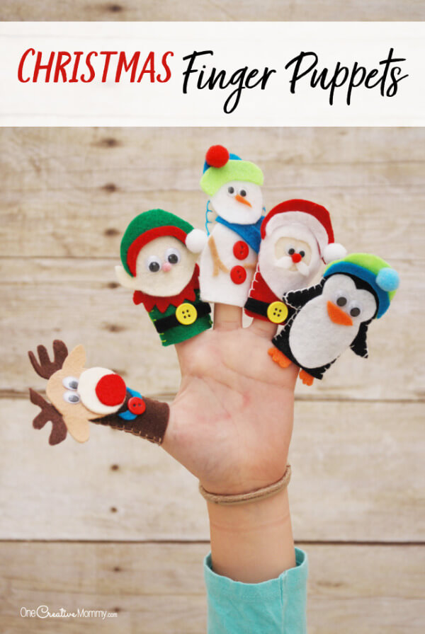 DIY Finger Puppets Craft For Christmas