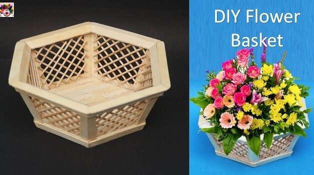 DIY Flower Basket Craft Activity For Kids