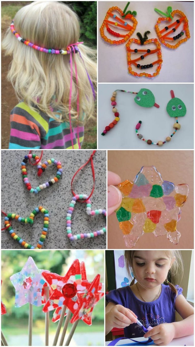 DIY Pony Bead Crafts For Preschoolers Kids Art & Craft