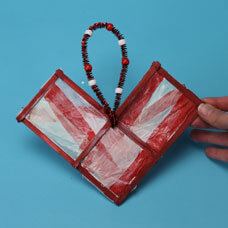 DIY Suncatcher Craft Using Tissue Paper & Beads