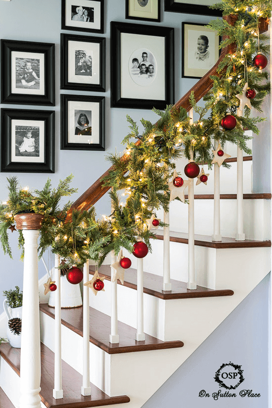 Easy & Quick Christmas Decoration Idea On Stairs Low Budget Party Decoration Ideas For Christmas