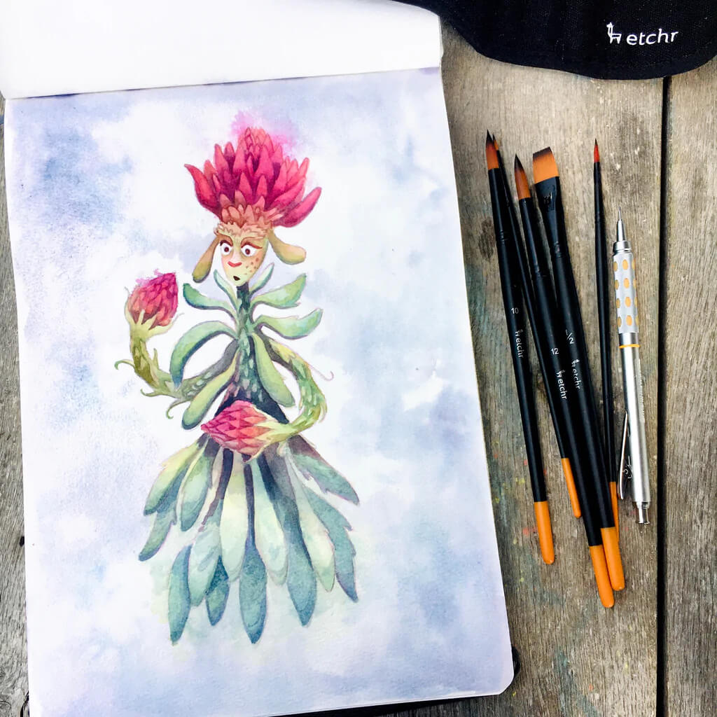 Easy & Simple Watercolor Painting Idea