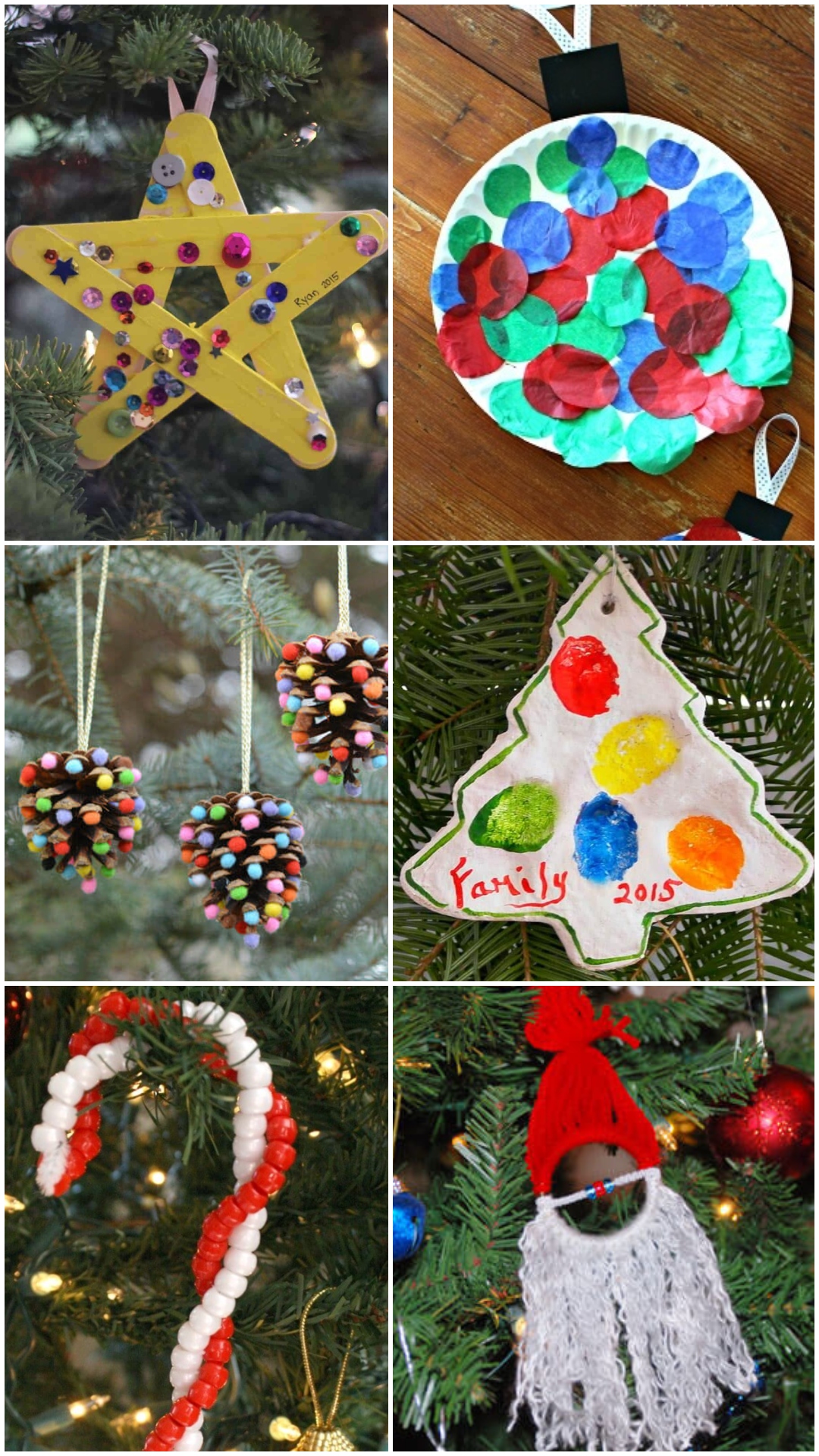 Easy Christmas Ornaments Crafts For Toddlers 