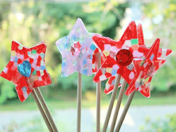Easy Fairy Wand Crafts Using Pony Bead For Preschoolers