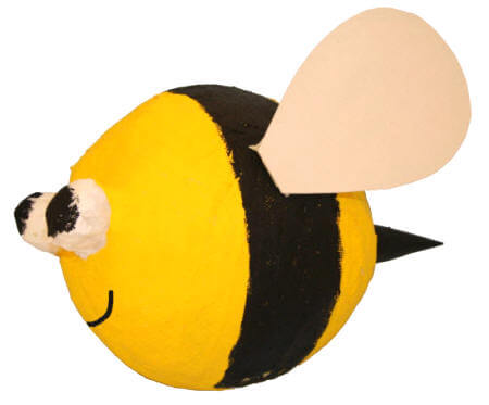 Easy Paper Mache Bumblebee Craft For Kids