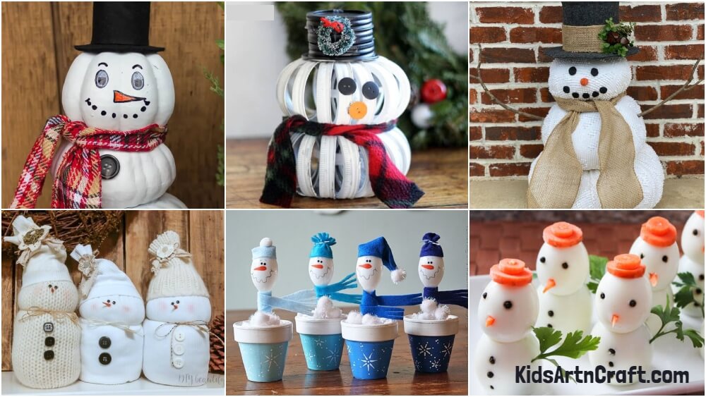 Easy Snowman Craft Ideas For Adults