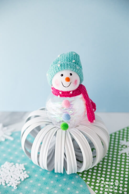 Easy Snowman Craft Made With Mason Jar