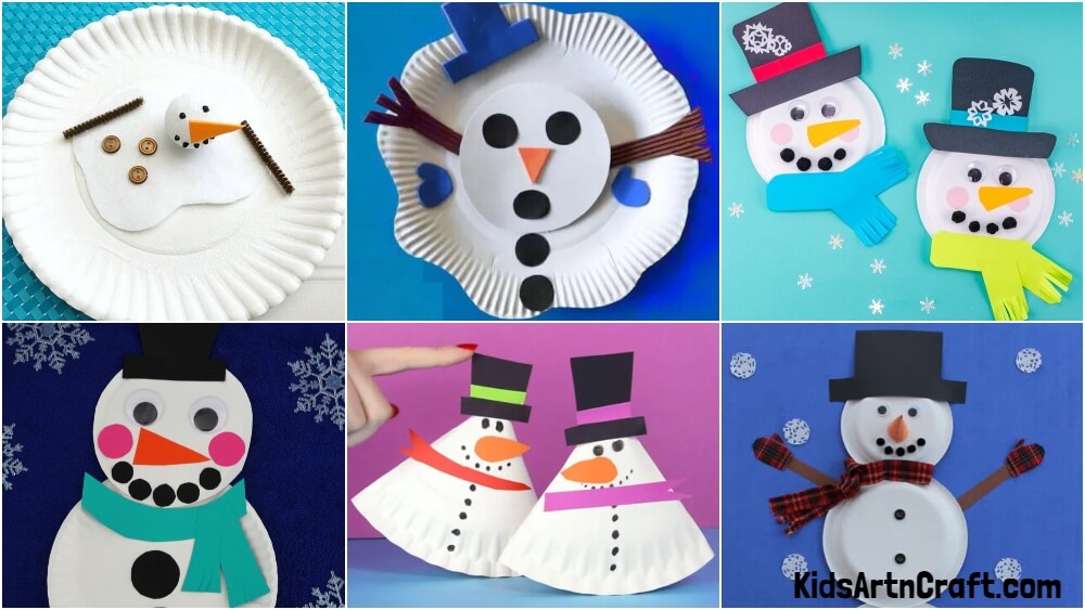 Easy Snowman Paper Plate Craft For Kids
