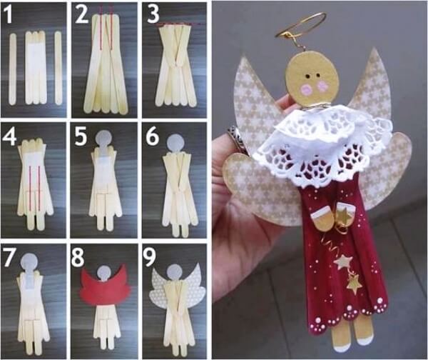 Easy To Make Fairy Doll Craft Using Popsicle Stick- Step-By-Step Tutorial