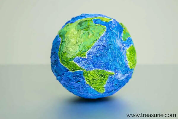 Easy To Make Globe Craft With Paper Mache