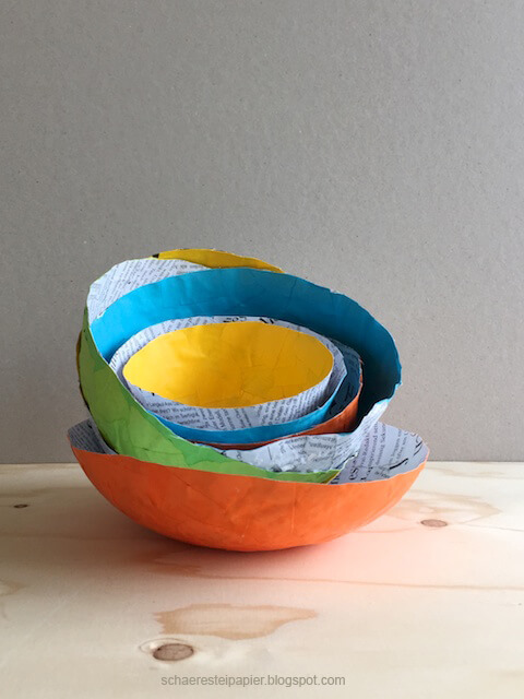  Easy To Make Paper Mache Bowl Craft