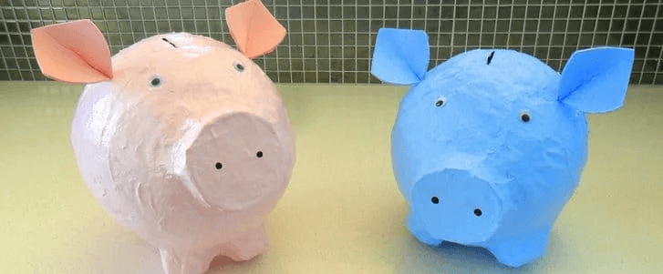 Easy To Make Paper Mache Piggy Bank Craft For Kids
