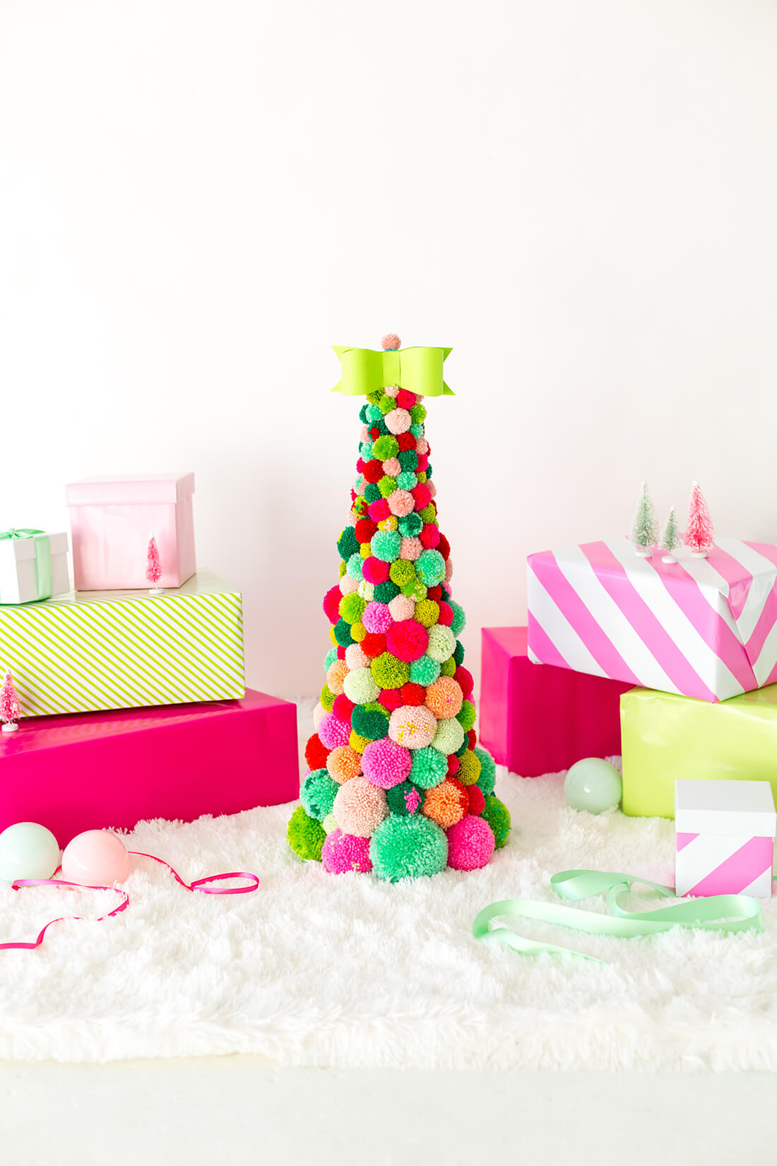 Easy To Make Pom Pom Christmas Tree Craft At Home