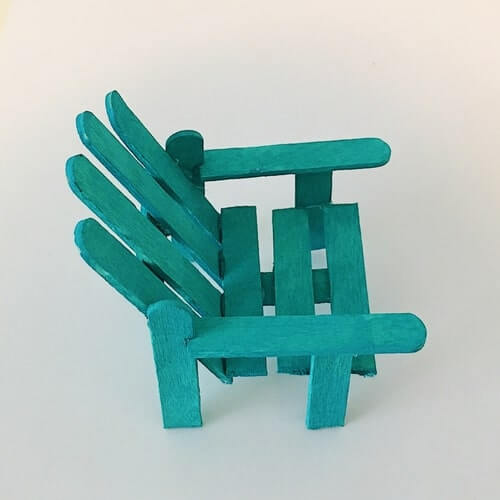 Easy to make popsicle stick chair craft for kids Popsicle Stick Furniture Craft Tutorial