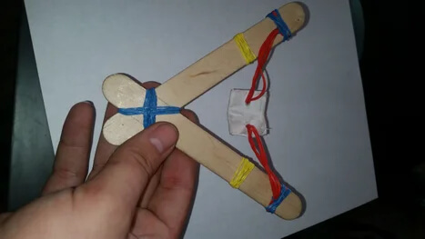 Easy To Make Popsicle Stick Slingshot Craft For Kids