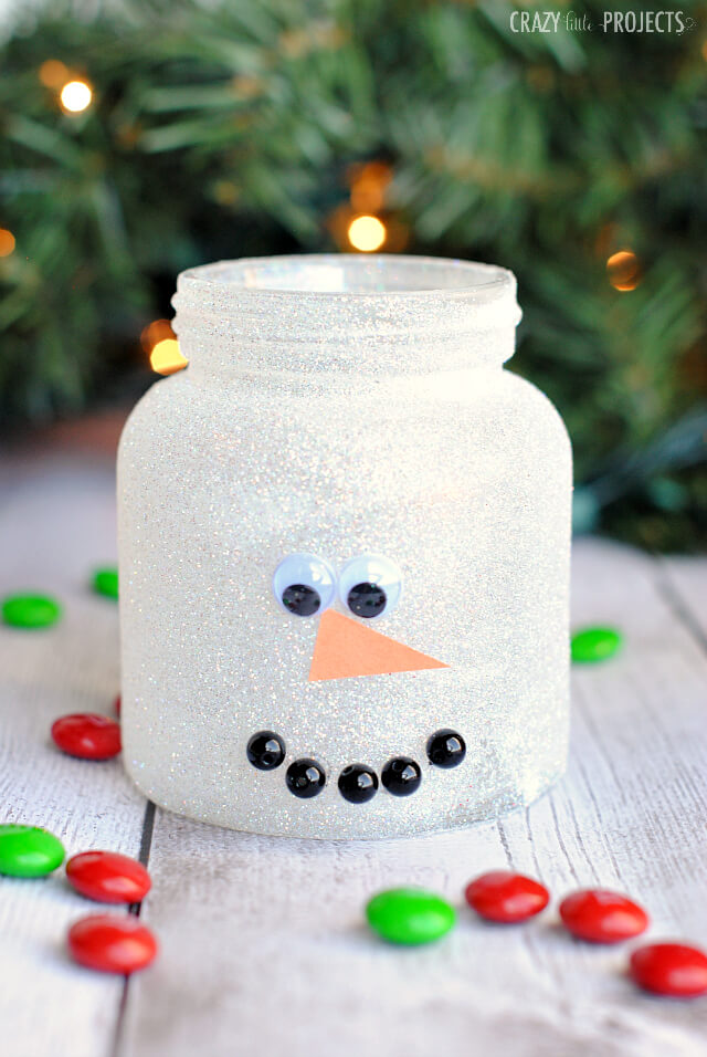 Easy To Make Snowman Mason Jar Craft