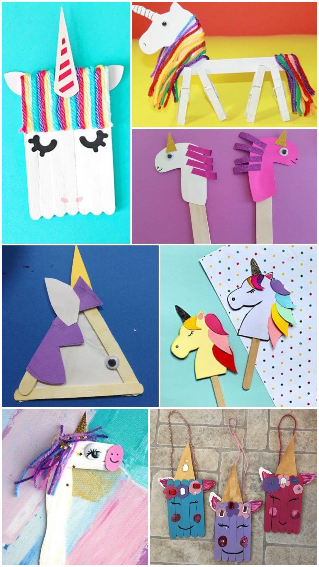 Easy Unicorn Popsicle Sticks Craft Ideas