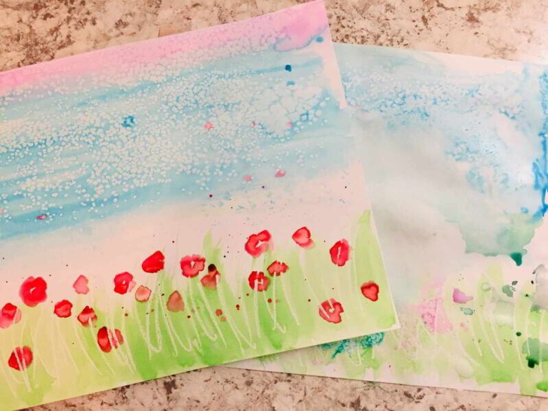 Easy Watercolor Painting Technique For KidsSimple Watercolor Art Projects for School Kids 