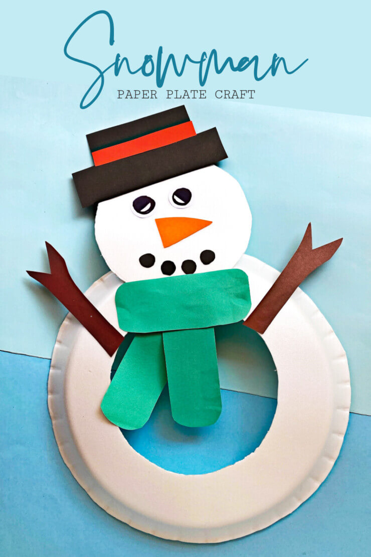 Fun & DIY Snowman Paper Plate Craft For Kindergartners