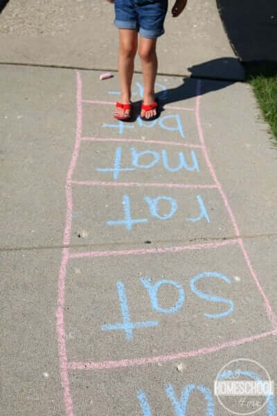 Fun Sidewalk Chalk Game Activity For KindergartenersLearning Sidewalk Chalk Activities For Kids