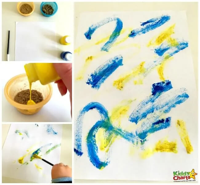 Fun-To-Do Sand Art Idea For Toddlers Using Watercolors
