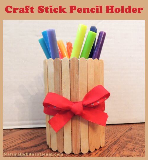 Fun To Make Pencil Holder Craft Using Popsicle Stick Easy Popsicle Sticks Pencil Crafts Idea For Kids