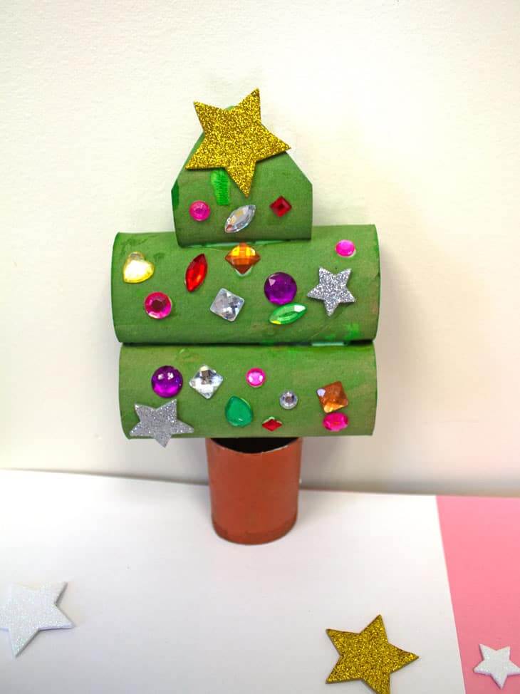 Fun Toilet Paper Roll Christmas Tree Craft Ideas For Kids