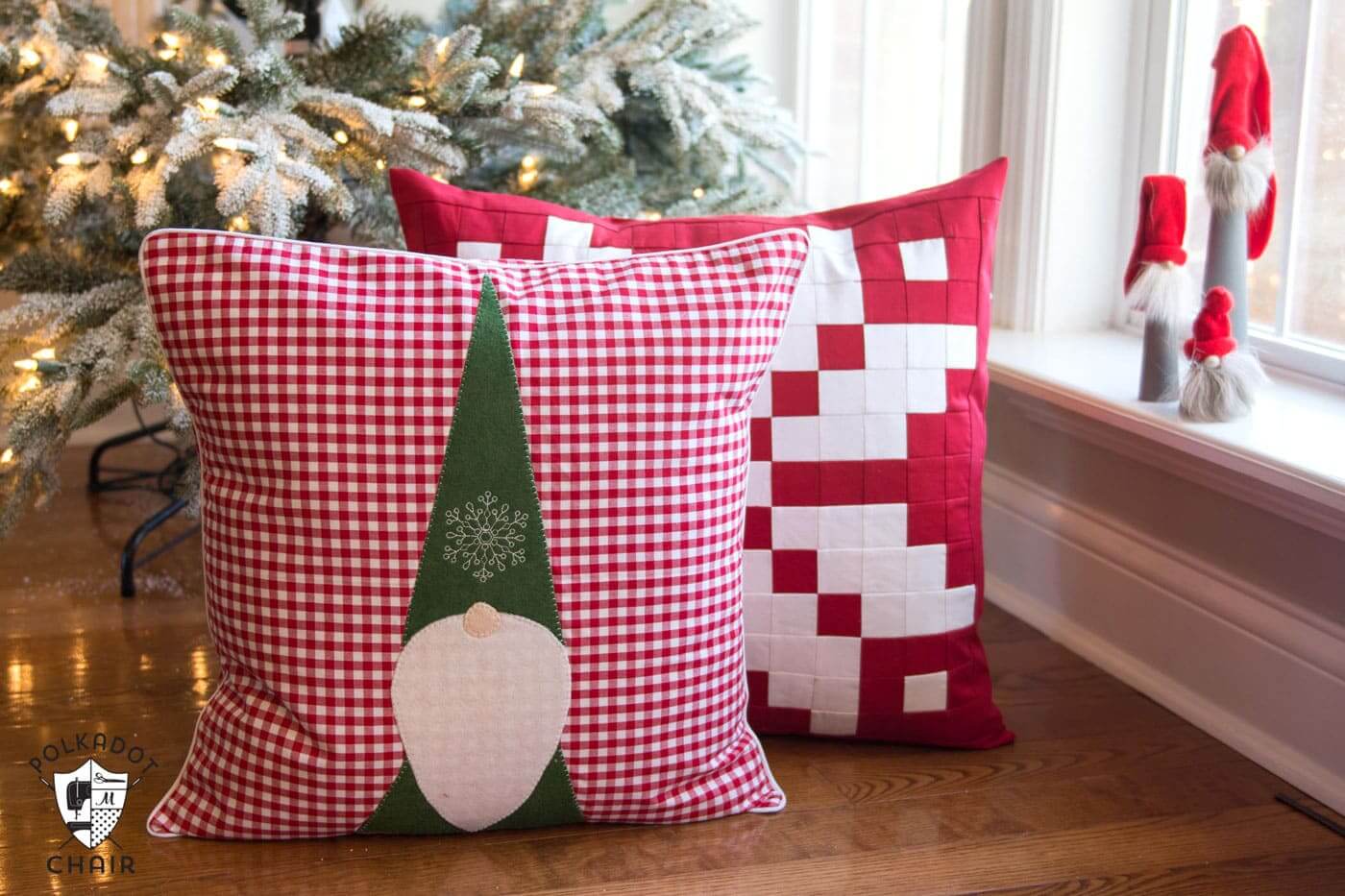 Gnome Sewing Pattern Pillow Craft For Christmas Decor